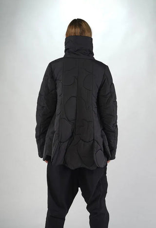 PRE-ORDER - Quilted Tulip Jacket in Dark Grey (Pictured in Black) - 3191104