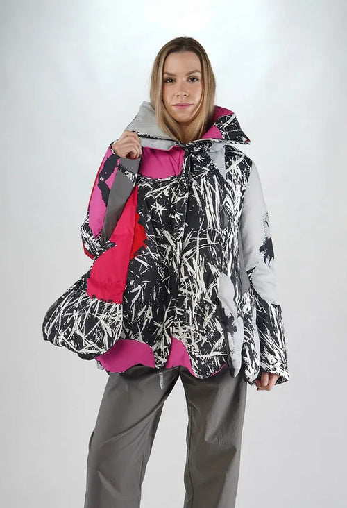 PRE-ORDER - Tulip Hem Padded Jacket in Multicolour - 3211104