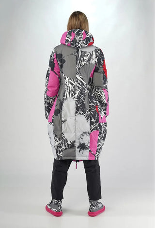 PRE-ORDER - Tulip Hem Padded Coat in Multicolour - 3211203