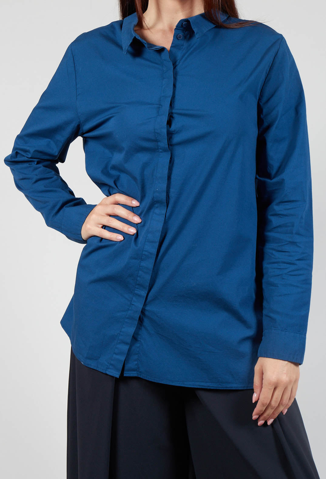 Reversible Blouse in Ocean Blue