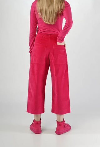 PRE-ORDER - Cropped Pull On Trousers in Dark Grey (Pictured in Lotus) - 3230102