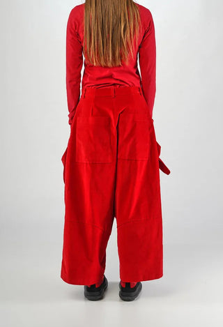PRE-ORDER - Drop Crotch Trousers with Feature Pockets in Dark Grey (Pictured in Rose) - 3230105