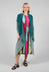 Waterfall Front Coat in Royal Ombre