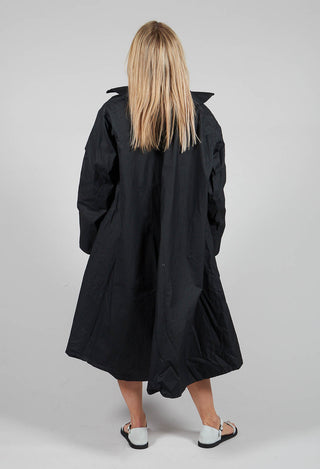 Longline Coat in Black