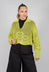 Knitted Polo Top in Limelight