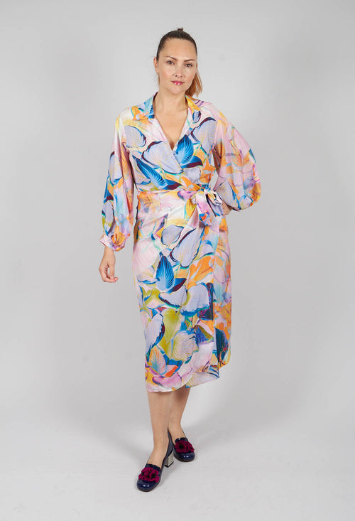 Wrap Over Dress in Eva Print