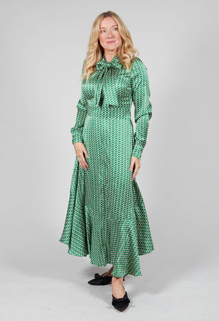 Olga Dress in Salvar Parakeet