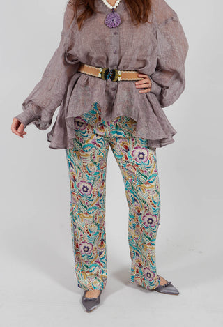 Coco Trousers in Anemone Plum