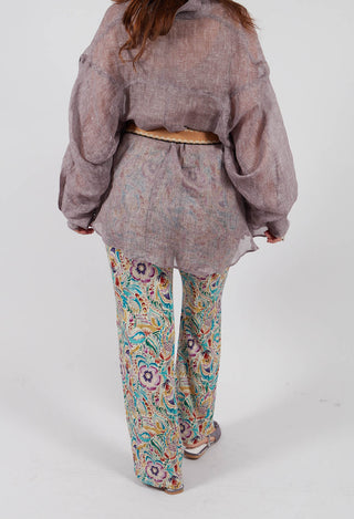 Coco Trousers in Anemone Plum