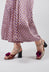 Heeled Sandal with Flower Detail