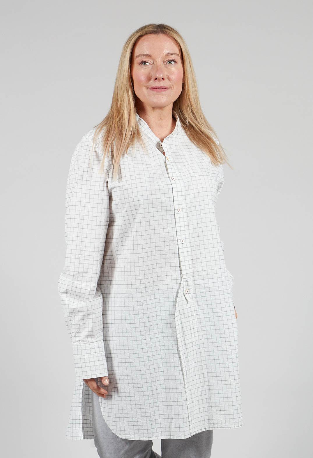 Unisex Charles Shirt in Natural Check