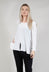 Tie Back Long Sleeve Top in White