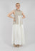 Kira Dress in Off White and Beige