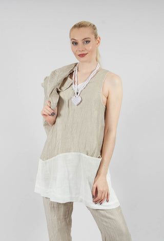 Marie Lou Tunic in Beige