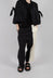 Dual Fabric Trousers in Black and White