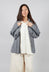 Button Through Shirt in Navy Check
