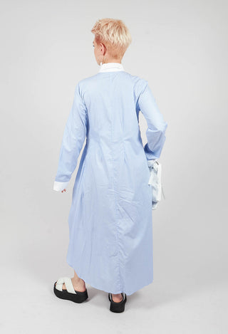 Striped Dress Ragno in Celeste