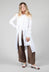 Collarless Shirt Chianti in Bianco