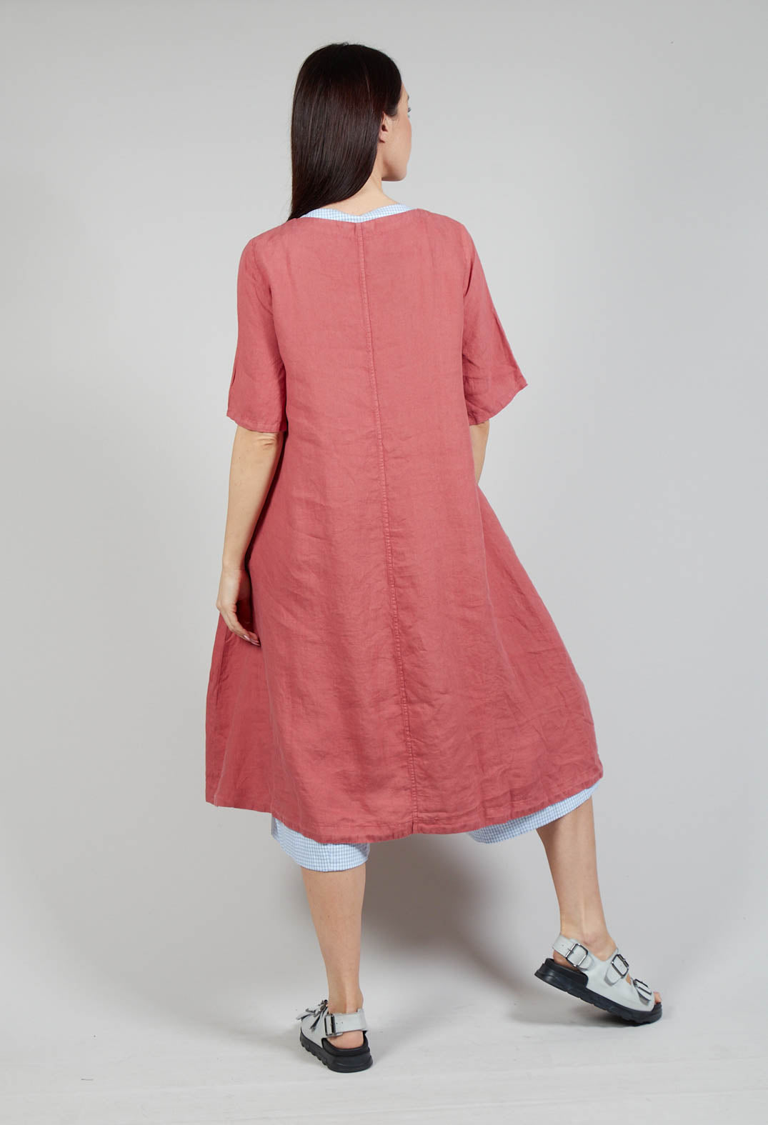 Short Sleeve Dress in Terracotta