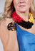 Coral Design Bracelet in Black