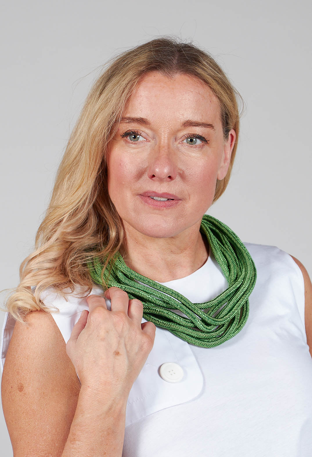 Green Rope Layered Necklace