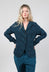 Tailored Button Through Jacket in Ink Print