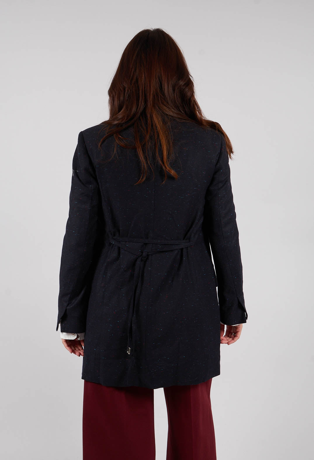 Native Longline Jacket in Navy Blue