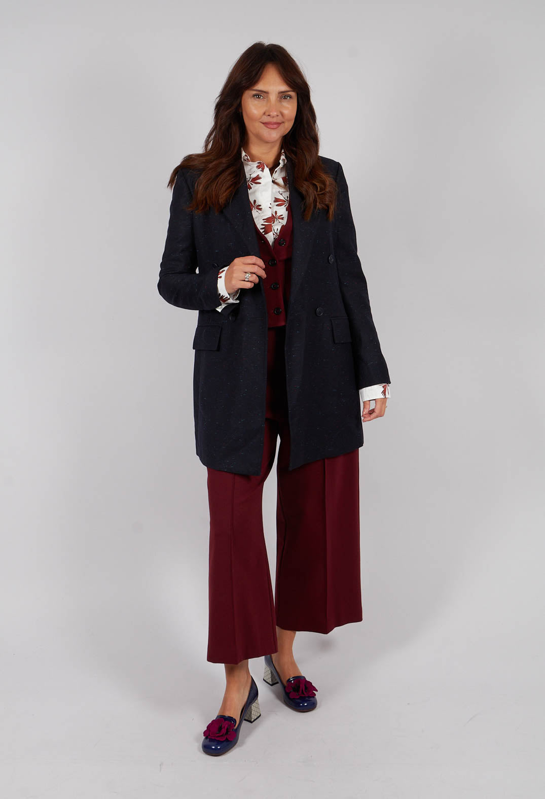 Native Longline Jacket in Navy Blue