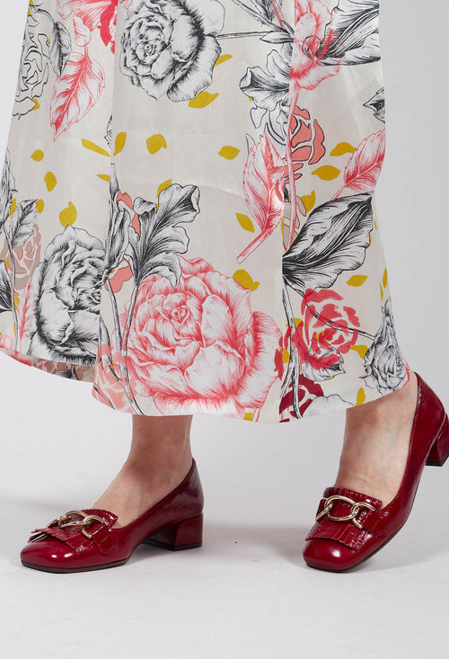 Iglato Low Heel Shoes in Maserati Granate