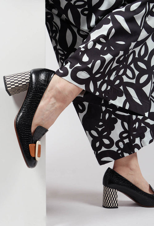 Pema Moc Croc Heels in Sand Maserati Leche