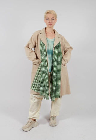 Cliquid Coat in Karton Beige