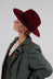 Tuileries Hat in Burgundy