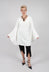 Flared Tecno Dress in White