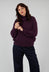 High Neck Jumper in Aubergine