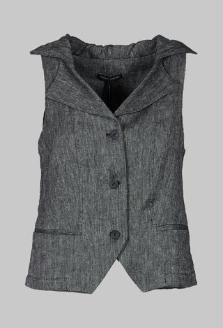 Hooded Waistcoat in Grey