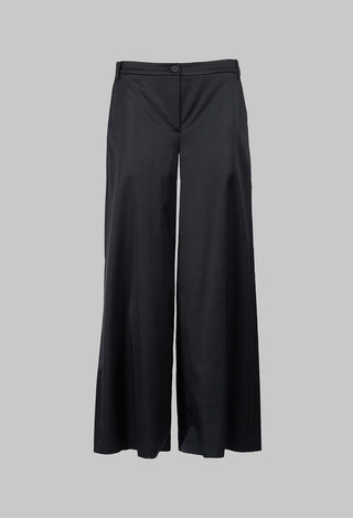 Wide Leg Trousers in Black