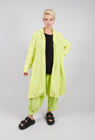 Flared Hem Tailored Coat in Sun