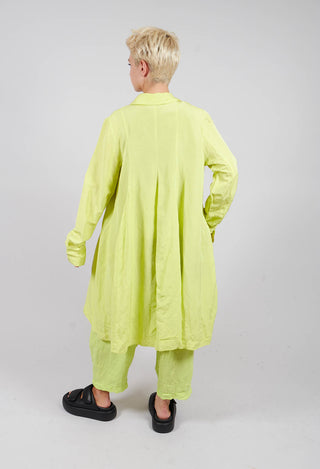 Flared Hem Tailored Coat in Sun