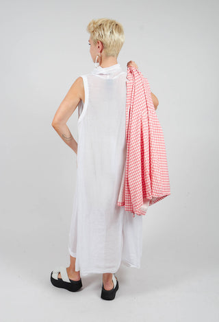 Lightweight Sleeveless Dress in White