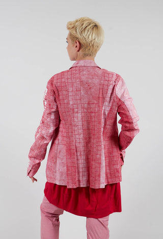 Tailored Jacket in Placed Chili Print