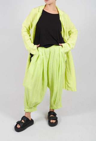 Drop Crotch Linen Trousers in Sun