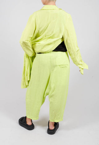 Drop Crotch Linen Trousers in Sun