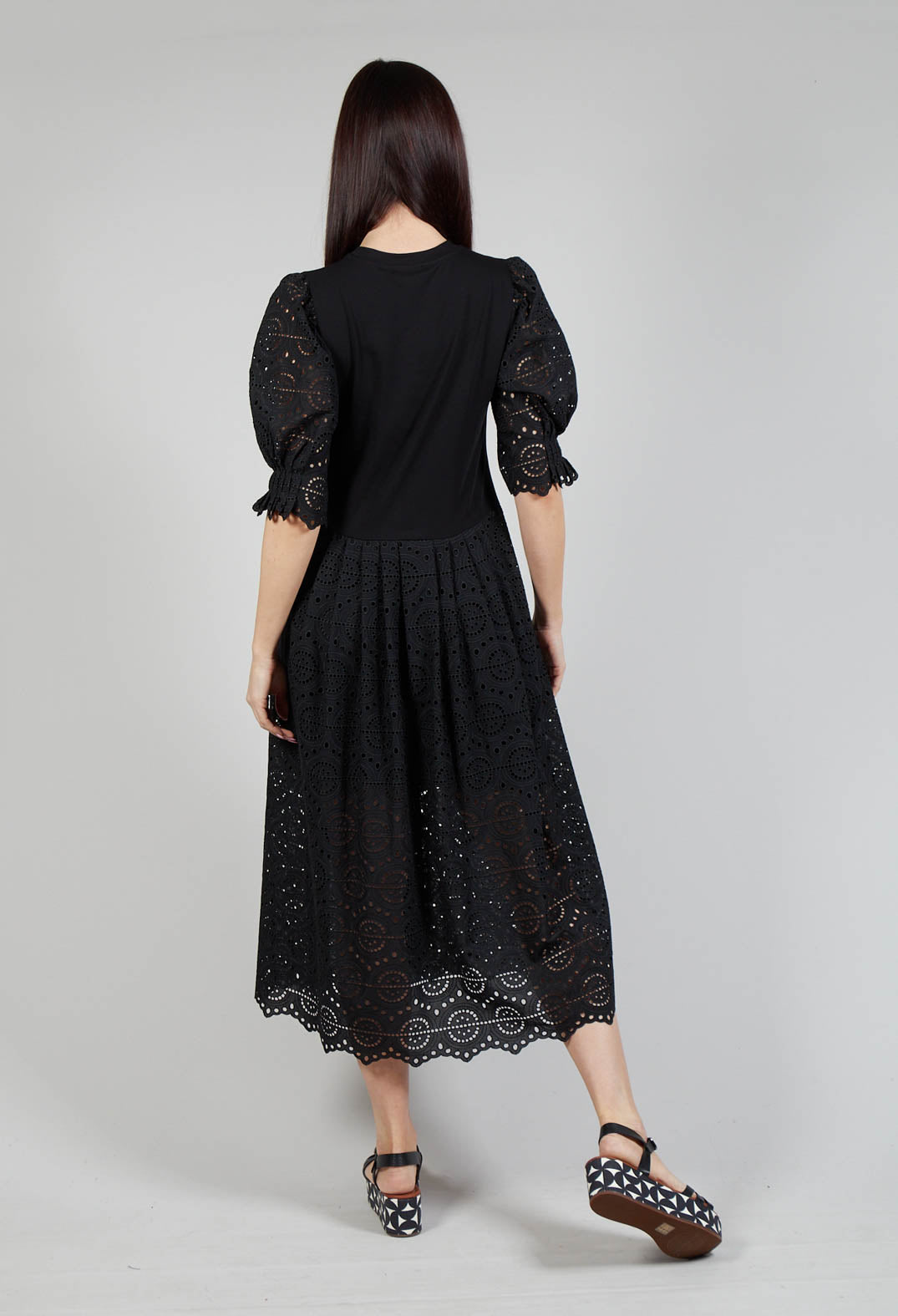 Lace Dress in Summer Black