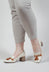 Vuolin Heel in Cluero White and Brown