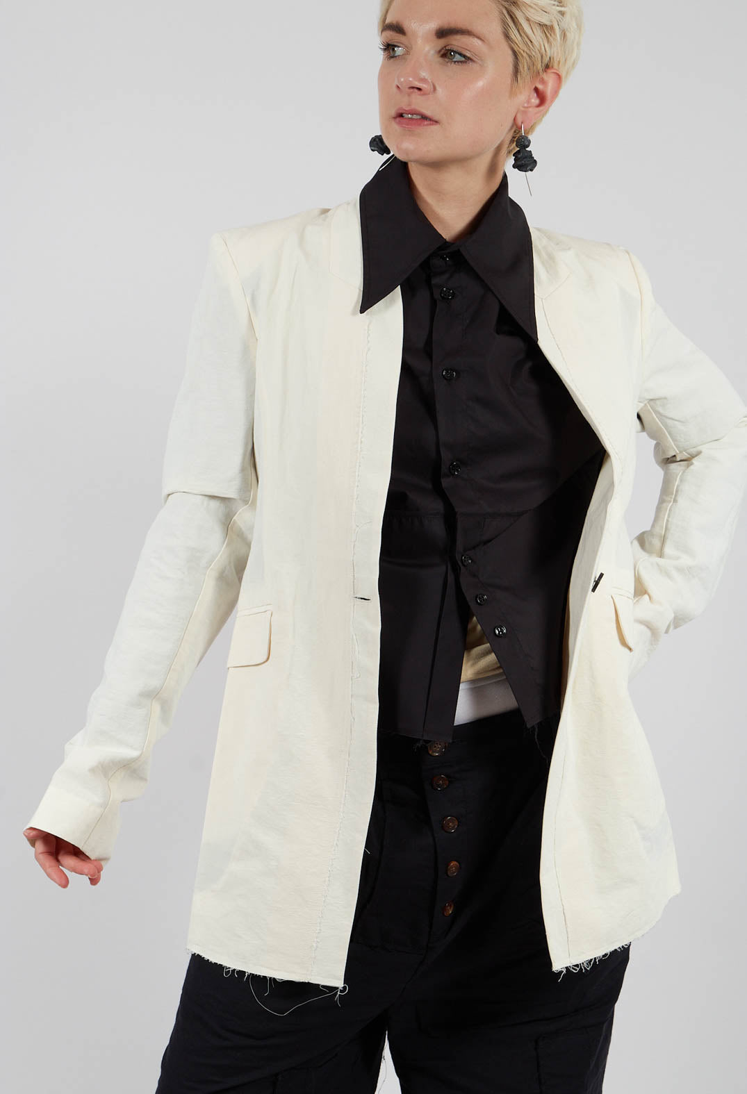 Tailored Jacket in Milk