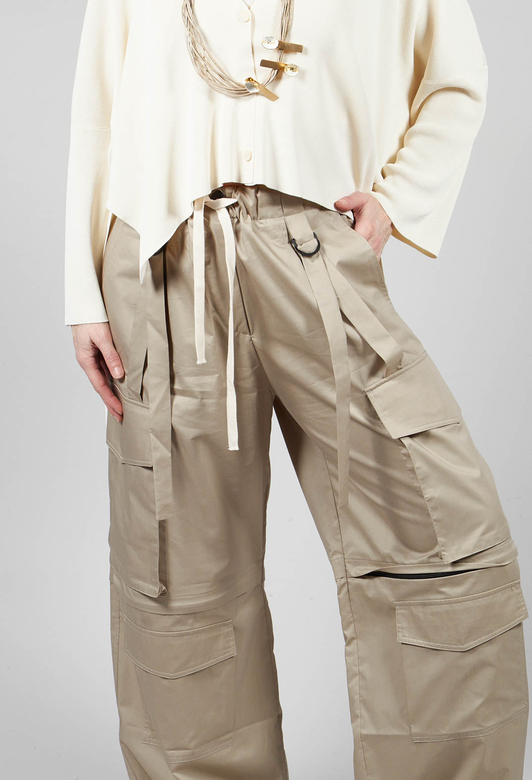 Cargo Trousers in Sand