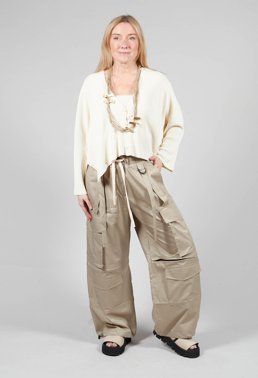 Cargo Trousers in Sand