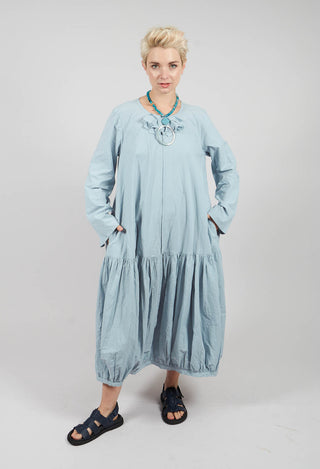 Midi Smock Dress in Blue