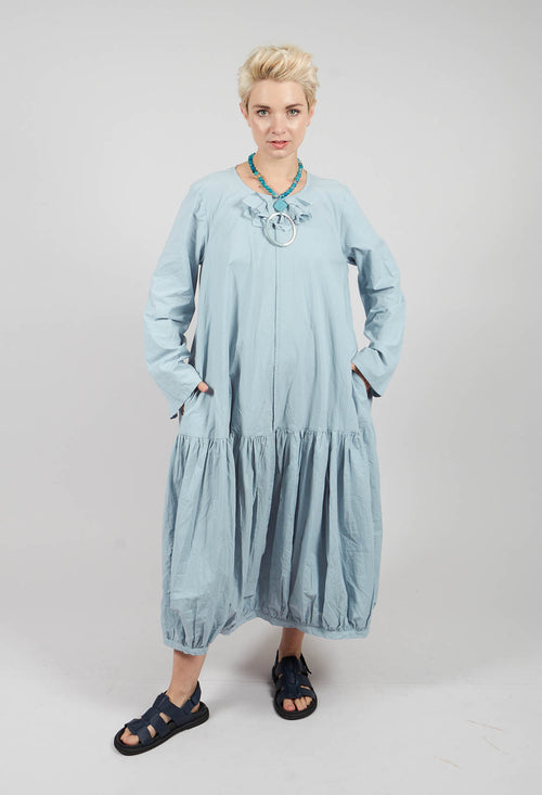Midi Smock Dress in Blue