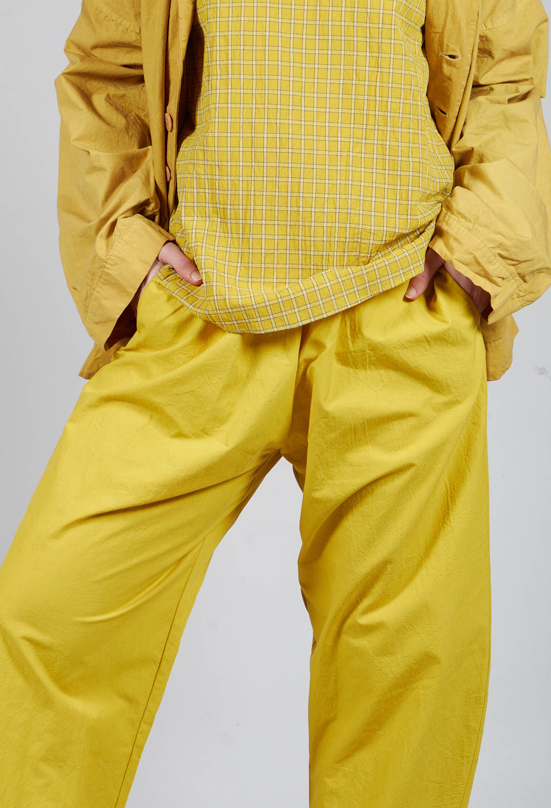 Cropped Trousers in Saffron